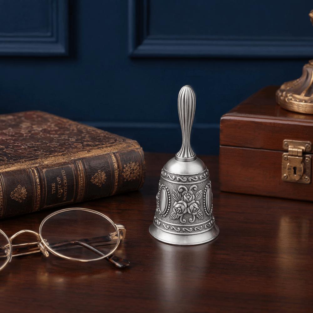 Polished Finish Metal Hand Bell Lotus Vintage Hand Bell Handbells Brass Call Bell For Teacher