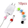 10 шт. Защитный чехол для дата-кабеля, Спиральная защитная оплетка для зарядного кабеля, Чехол для зарядки телефона, Чехол для хранения наушников, Подарки, Цвет случайный