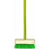 Yatsuya Earth Synthetic Fiber Deck Brush with Bamboo Handle, 42510