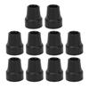 10pcs Crutch Tip Rubber 19mm Inner Diameter Slip Resistance Universal Heavy Duty Walking Cane Tip