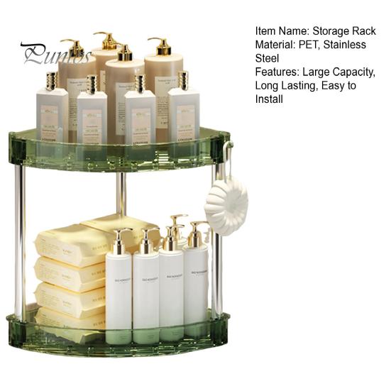 Угловой органайзер для ванной комнаты, стойка для хранения, большая вместимость, 3 уровня, 90 градусов, дизайн, органайзер для косметики, поднос для духов