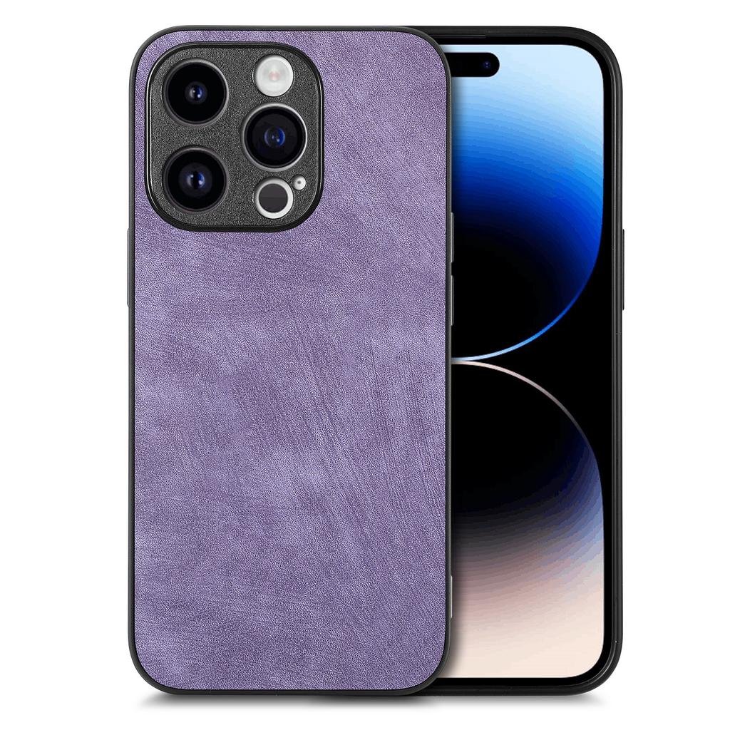 Для iPhone 15 Pro Чехол Противоударный Тонкий Ретро Кожаный Чехол-накладка на заднюю панель телефона