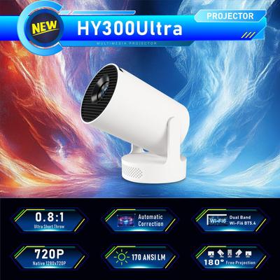Новый ультрапортативный мини-динамик 4K HY300 H713 Проектор для дома со сверхкоротким фокусным расстоянием