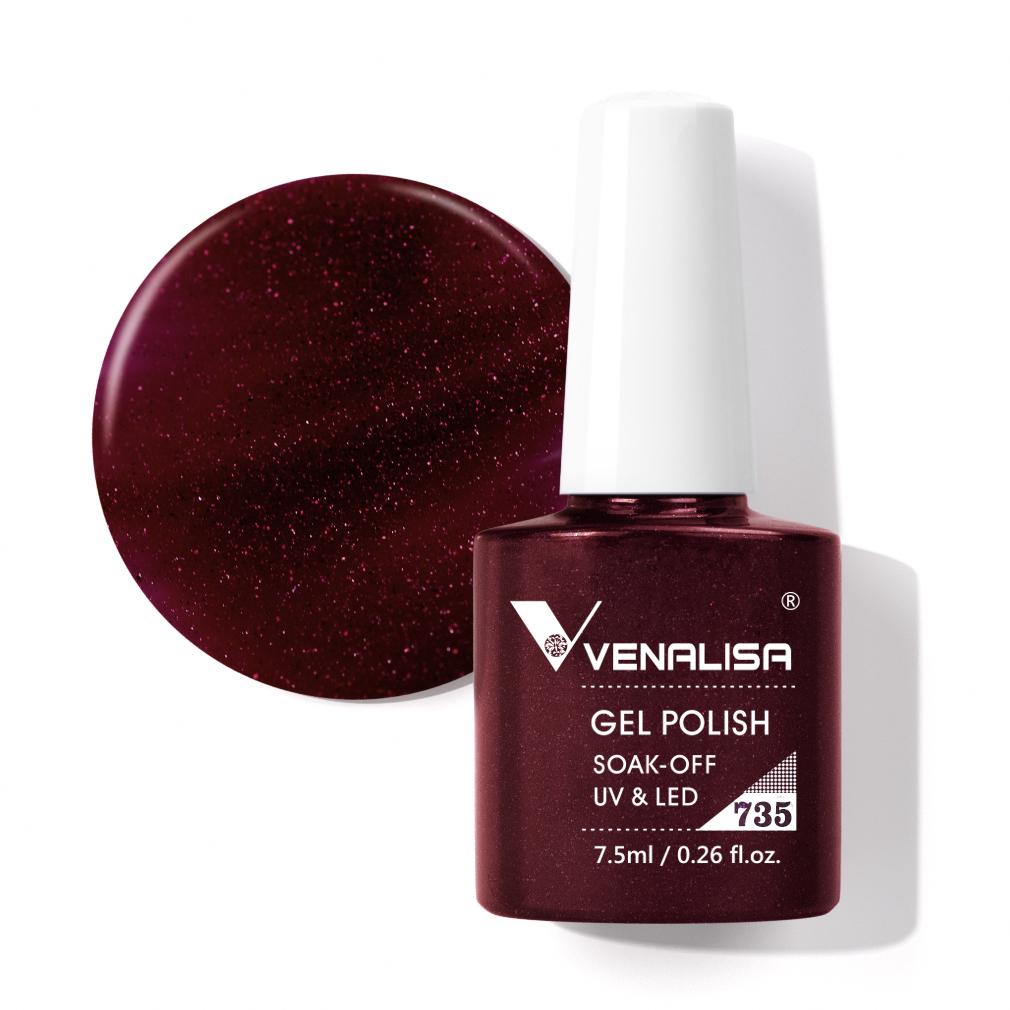 Venalisa 7,5 мл гель-лак для ногтей с блестками цветной гель-лак Soak Off UV LED 60 цветов на выбор