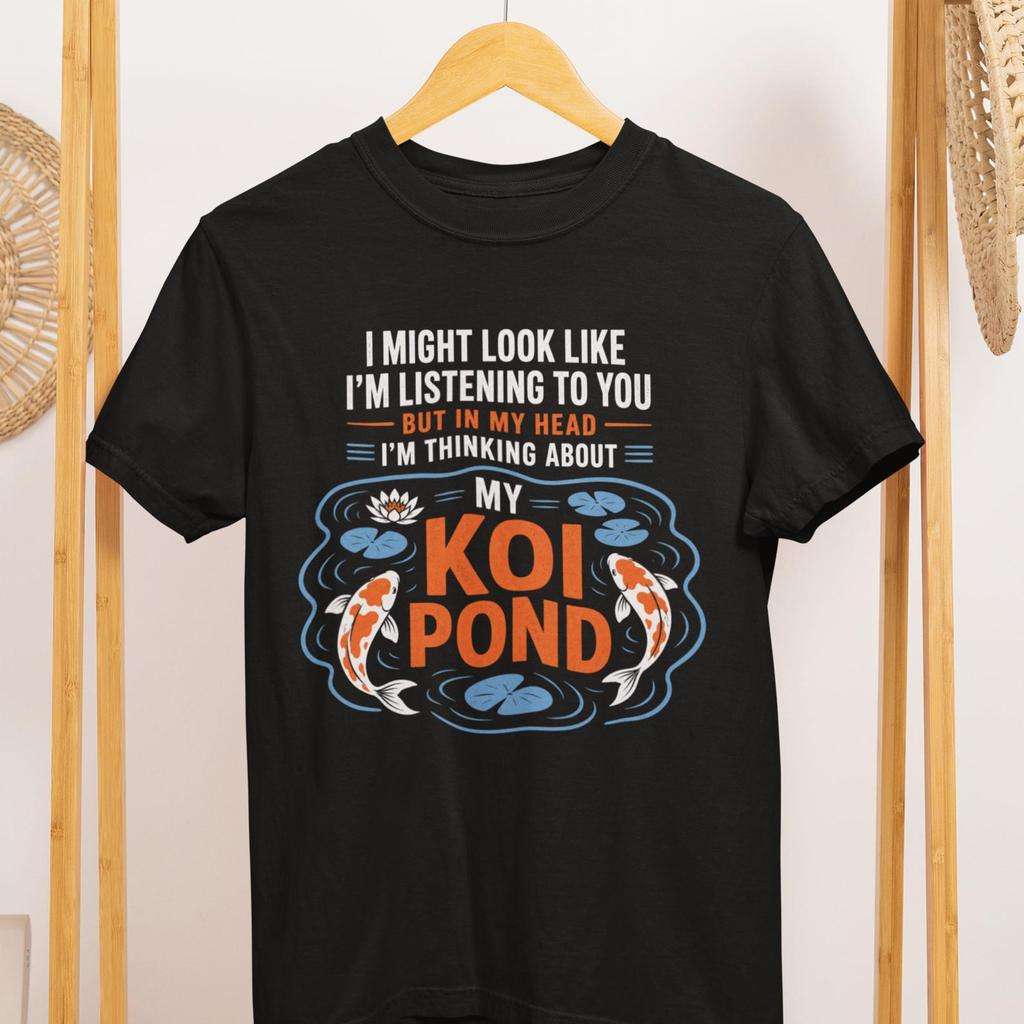 Koi Pond Shirt, Funny Fish Lover T-Shirt, Japanese Garden Pond Keeper Tee