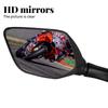 For Yamaha XMAX 300 400 125 250 2017 2018 2019 Motorcycle Side Mirror Black Plastic Rearview Mirror Motorbike Accessories