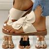 Women Sandals Summer Slippers Fashion Solid Knot Women Shoes Flops Casual Beach Ladies Slippers