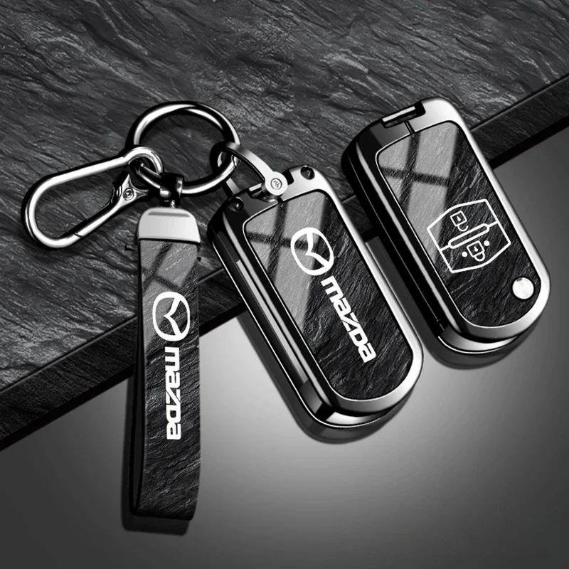 Leather car key cover key case for Mazda 2 3 6 CX3 CX5 CX8 CX30 CX-5 CX-30 CX-8 CX-3 CX4 MX-5 BT50 BT-50 Atenza Axela Shell Bag g3