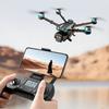 Дрон с дистанционным управлением, двумя камерами, GPS-позиционированием, бесщеточным двигателем, оптическим потоком, парящим в воздухе, для аэрофотосъемки, для детей, взрослых, для начинающих, складной, RC