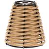 Lamp Shade Small Japanese Rattan Lampshade Table Lighting Accessories DIY (brown) Decor Office