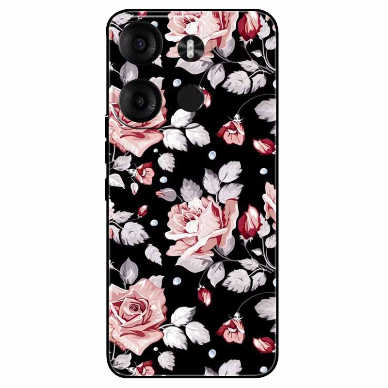 Чехол для Tecno Spark Go 2023 ТПУ Модный Милый Силиконовый Задний Чехол Для Tecno Pop 7 Pro BF7 Funda Ударопрочный Pop7pro 7Pro Capa