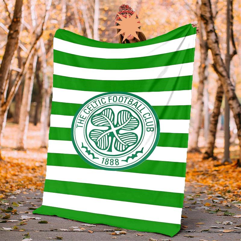 Celtic Fc Flannel Blanket Soft Warm All-Season Throw, Design for Camping, Car Travel, Hiking Sofa, Bed, Office Perfect Gift for Parties
