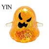 Elastic Squeezing Toy Halloween Ghost Stress Relief Toy, Spooky Glitter Squeeze Soft TPR Fidget Clear Sensory for Focus and Relaxation Slow Rebound