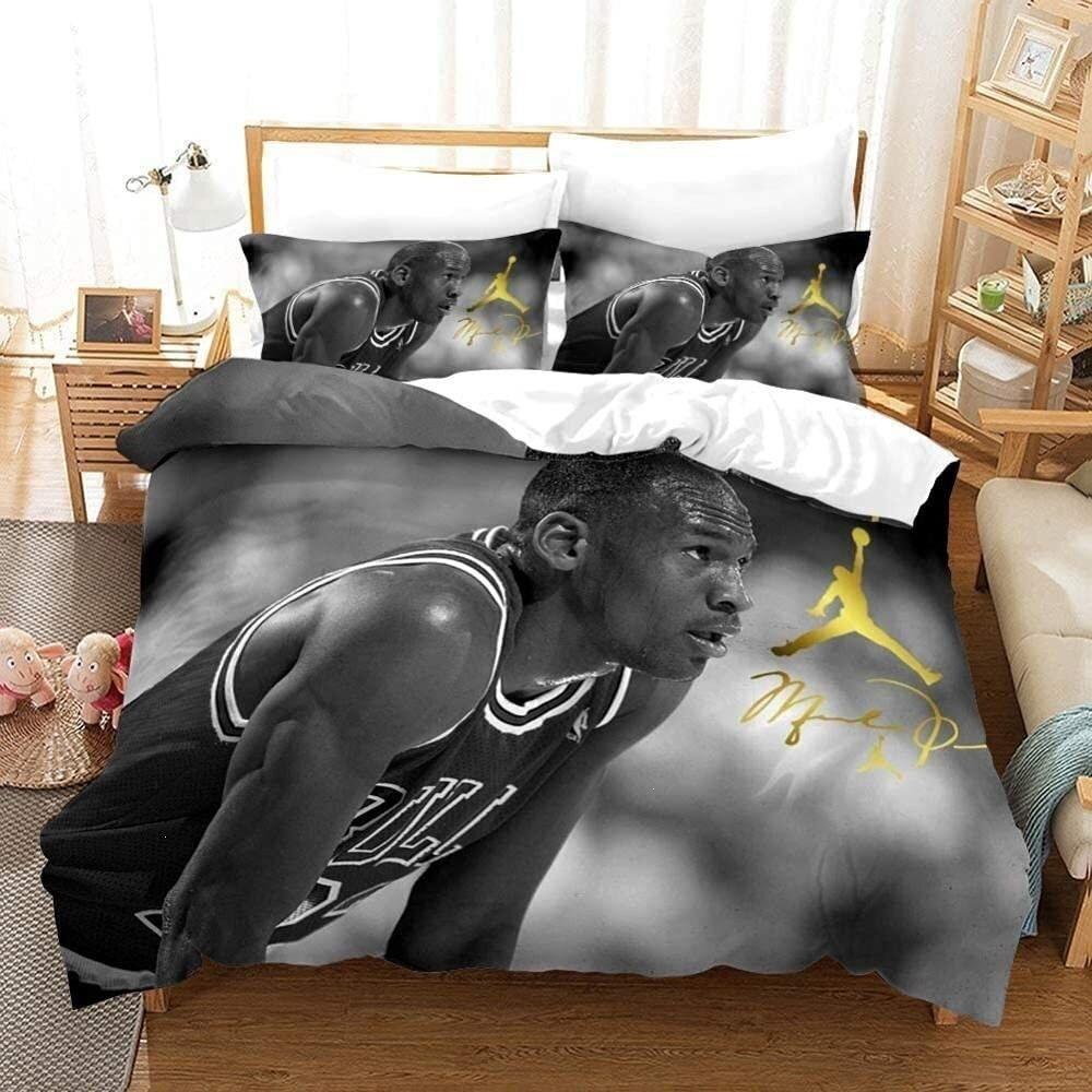 Galaxy Sport Team Bedding Set 3pcs Twin Size Comforter Cover Sheet Pillowcase Digital Printed Fan Bed Set