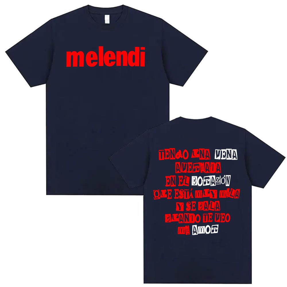 Rapper Melendi Cancin De Amor Caducada Print 2026 New Summer TShirts Unisex Casual Cotton T Shirt Fashion Summer Hip Hop Tshirt
