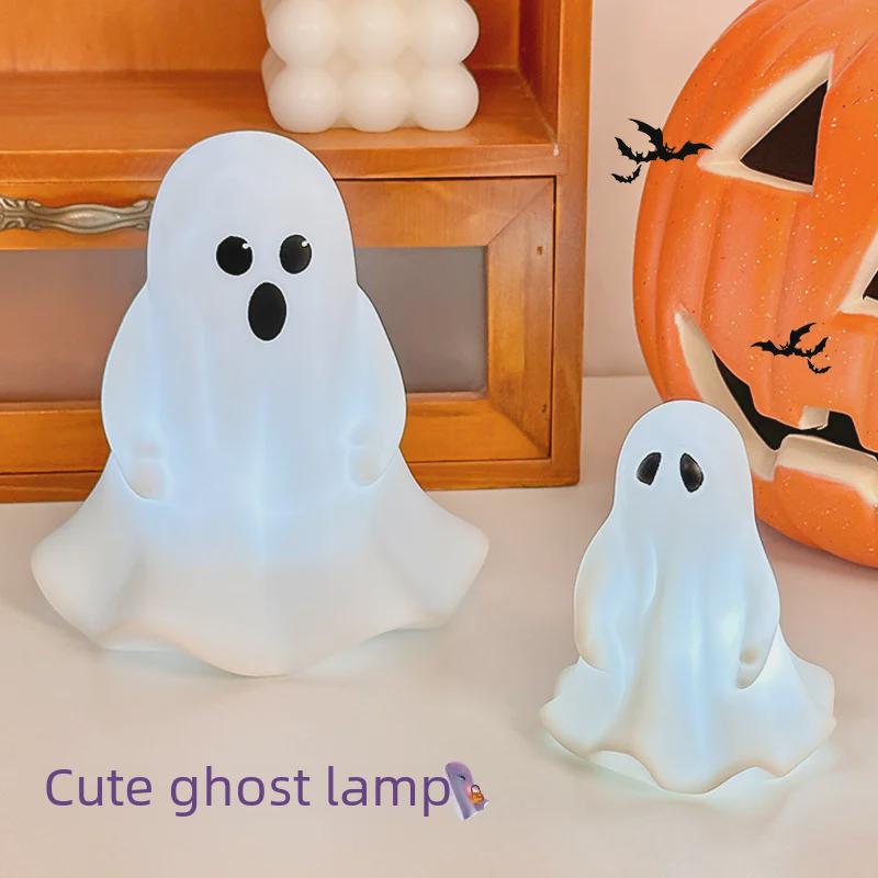 Милая лампа-призрак: Забавное украшение на ночь на Хэллоуин