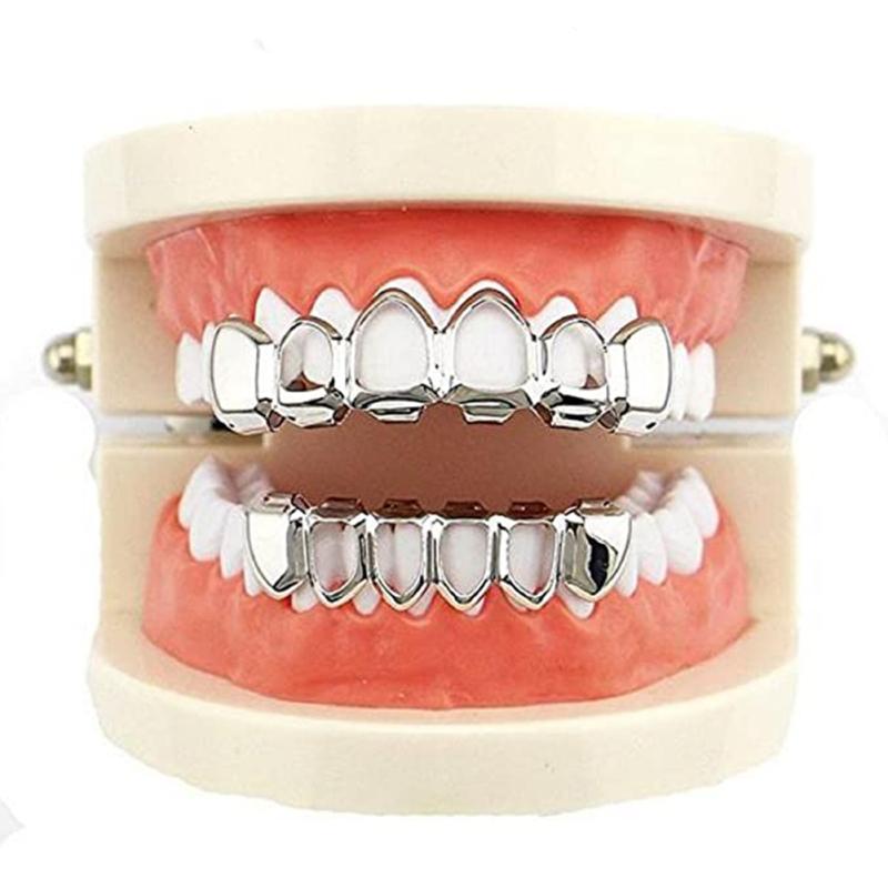 Полый верх и низ Grillz в стиле хип-хоп, костюм для косплея, аксессуар для рэпера, украшение для зубов, подходит для