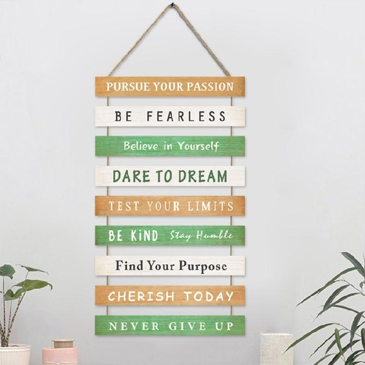 Inspirational Wood Sign Wall Decoration with Empowering Messages for Home and Work space Decorating
