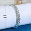 WWJ Япония и Южная Корея Простая мода Цирконовая цепочка для ручного украшения Женские ювелирные изделия Модный классический теннисный браслет