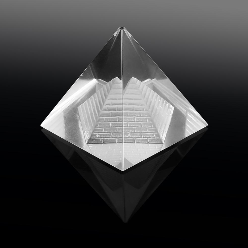 Crystal Crystal Pyramid Figurine 1.57 Inch Height Pyramid Ornament Home Decoration