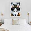 New 5D DIY Diamond Painting Husky Diamond Embroidery Animal Cross Stitch Full Square Round Drill Crafts Home Decor Manual Gift
