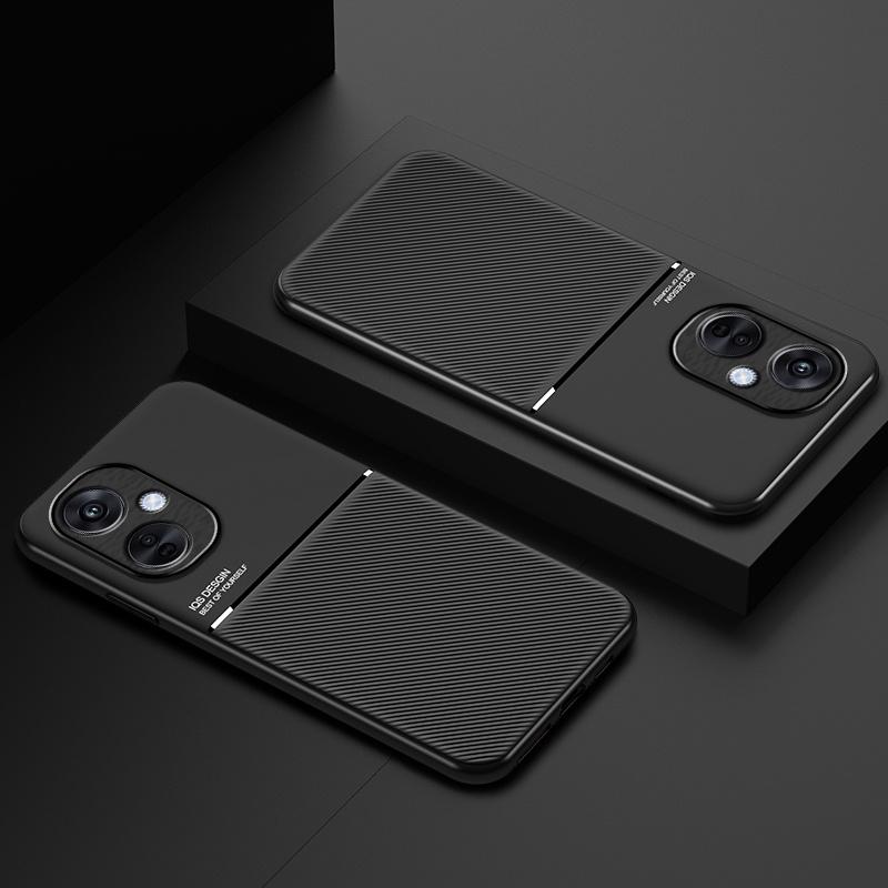 Чехол для OnePlus Nord CE 3 Lite 5G с металлической пластиной, магнитный автомобильный держатель, чехол для телефона для One Plus Nord CE3 Lite, кожаная задняя крышка