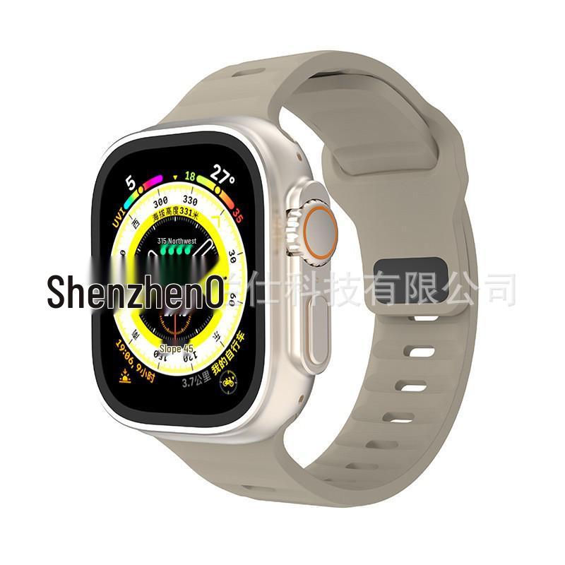 IWatch7 Diamond Buckle Horizontal Striped S9 Силиконовый ремешок для Apple Watch 8/Ultra