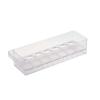 Tower Refrigerator Storage Box, White, Egg Cartons, Approx. 37.5cm W X 11cm D X 8.2cm H, 5764
