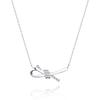 [Stonehenge]] Love Knot Silver Cubic Necklace Sa24C50T