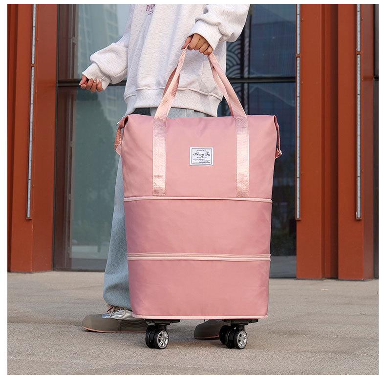 Expandable Wheeled Travel Bag for Business Trips and Short Commutes