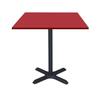Table 70 X 70 Cm - Dina Model In Plain Red