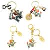 Брелок Дракон Медная монета Декор тыквы Изысканный весенний фестиваль Новогодний подарок Желаемое удачи Сумка Украшение Кулон Брелок для ключей Ключ