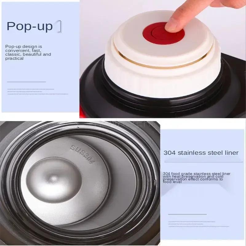 1200-4000 мл большой термос бутылка вакуумные колбы нержавеющая сталь изолированный стакан для воды с ремешком 48 часов изоляции