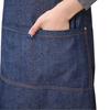 Hot Antifouling Cotton Aprons Uniform Denim Cowboy Simple Chef Cooking Aprons for Unisex Kitchen Apron