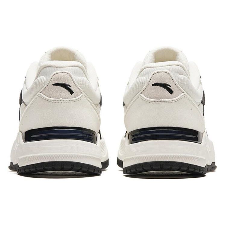 Anta Легкие, нескользящие, прочные, низкие, мужские кроссовки для скейтбординга, белые, черные 112428054-4