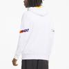 Puma Intl Sports Patchwork Print Hoodie Men Tops Белый 531330-02