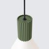 Estria 1 Beige/Olive Green Hanging Lamp