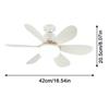 Modern 2 in 1 Ceiling Fan Light Remote Control Wind Speed Adjustable Electric Cordless Fan Quiet Universal Ceiling Lamp Kitchen