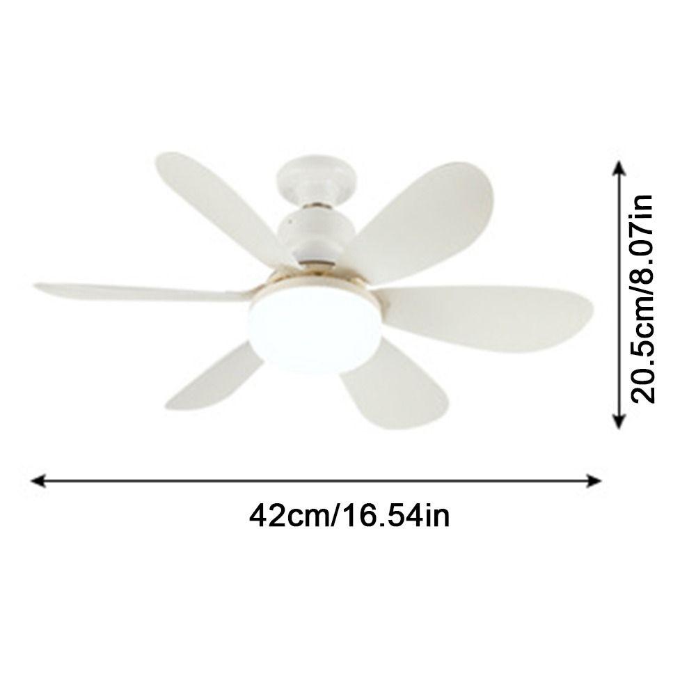 Modern 2 in 1 Ceiling Fan Light Remote Control Wind Speed Adjustable Electric Cordless Fan Quiet Universal Ceiling Lamp Kitchen