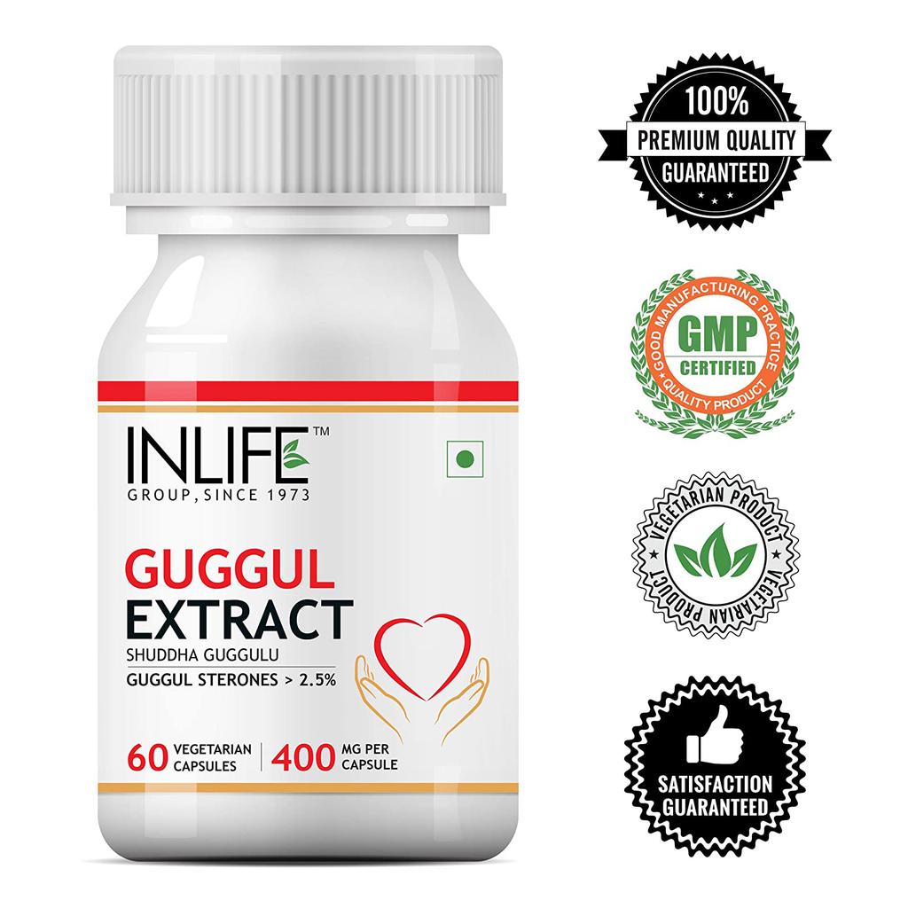 Экстракт Гуггула (60 кап, 400 мг), Guggul Extract, INLIFE