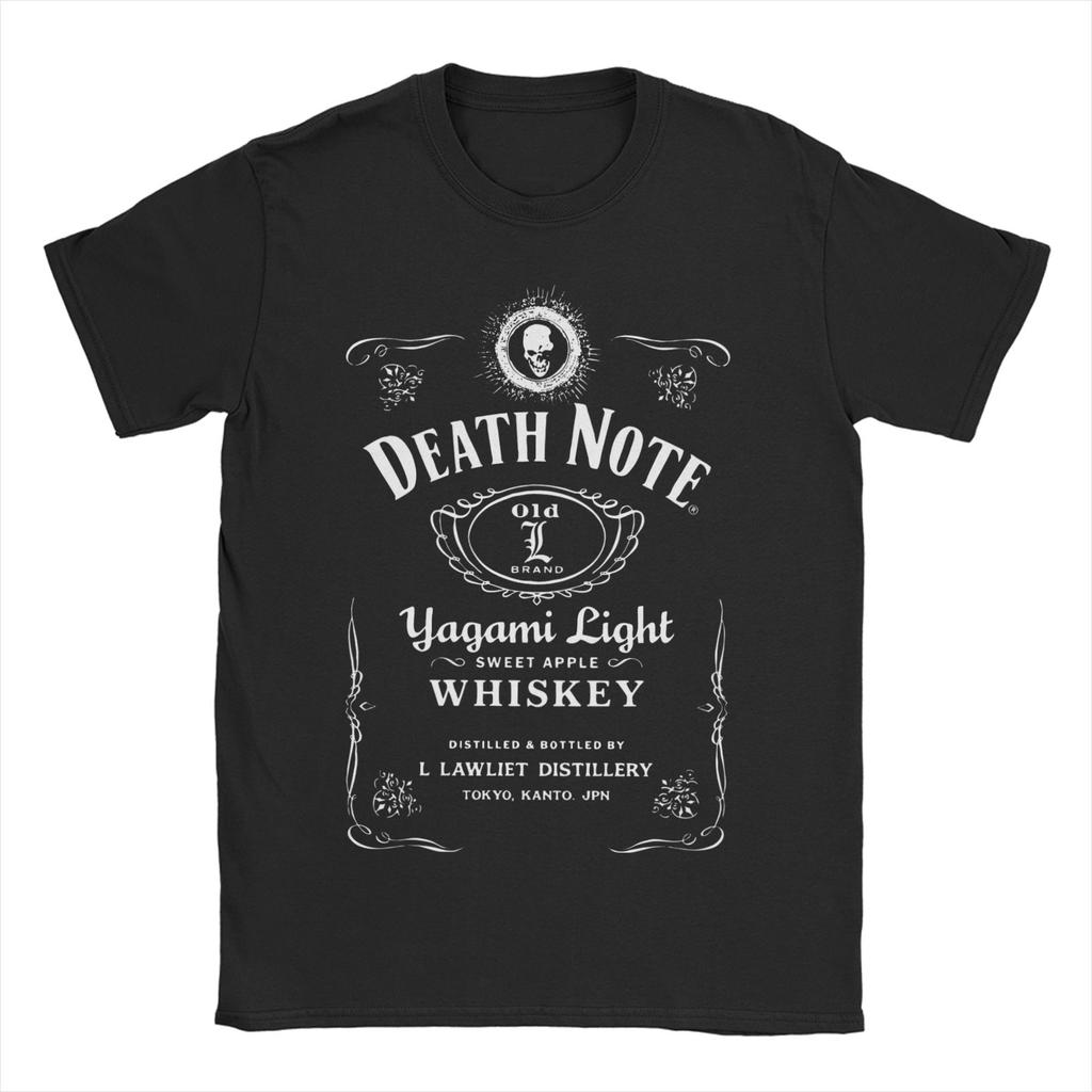 Аниме Футболки Death Note для мужчин женщин из чистого хлопка винтажные футболки с круглым вырезом футболки с коротким рукавом топы больших размеров