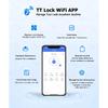 TTLock WIFI Version Double Side Fingerprint Waterproof Outdoor Gate Passcode Rfid Card Keyless Smart Door Lock
