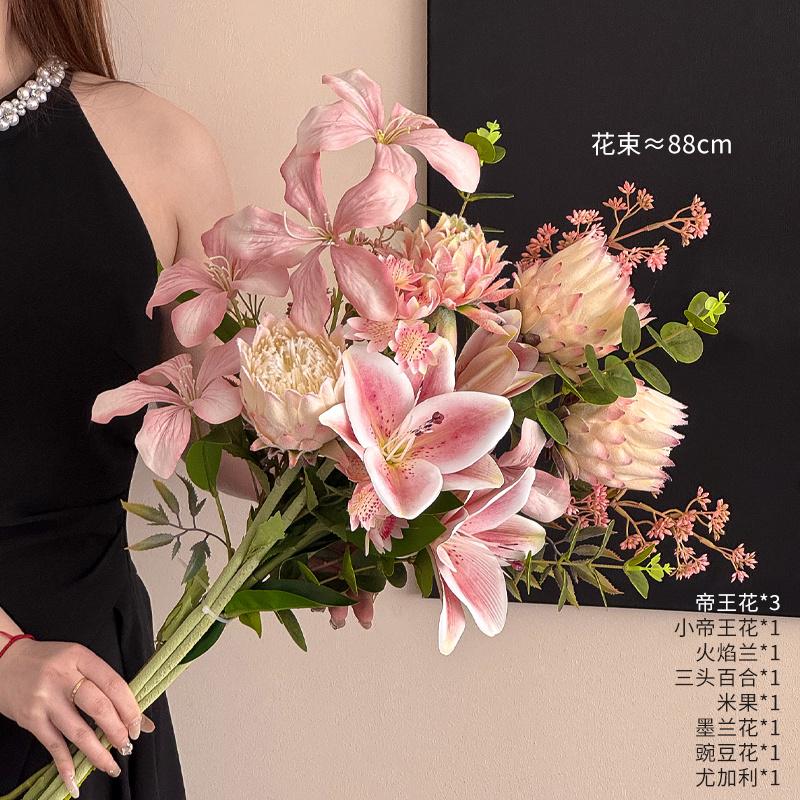 Французские Роскошные Искусственные Цветы Искусственные Имитированные Букеты Цветов Высококлассные Реалистичные Реквизиты для Фотографии День Матери Свадебный Декор