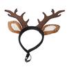 Pets Christmas Antlers Headband Adjustable Deer Hairband with Spotted Ears Deer Cosplay Headband for Dogs Cats Festive Costume Christmas Gift