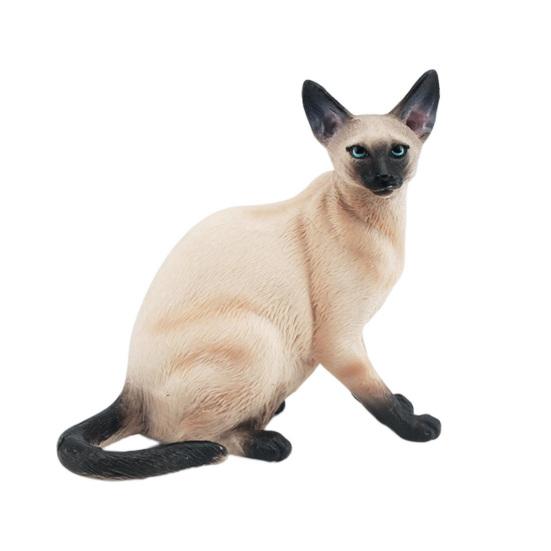 Simulation Cat Realistic Miniature PVC Solid Kitten Model Figurine Cute Animal Figure Model Desktop Ornament Car Home