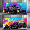 Modern Popular Wall Art Racing F1 Colorful Oil Painting Hd Canvas Poster Prints Home Bedroom Living Room Decoration Gifts