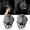 Car One-Click Start Buttons Protective Cover Emblem Decoration for TRD GR Rav4 Corolla Camry Aqua Yaris Cross Auris TRD Hilux