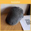 Waterwashed Cotton Retro Beret Hat With Breathable And Sunshade Features For Men And Women