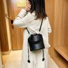 Fashionable Handheld Bucket Bag For Women, Solid Versatile Shoulder Bag, Small And Casual Crossbody Purse