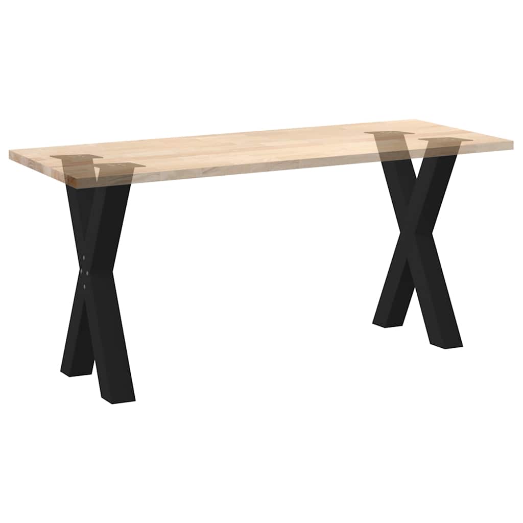 Vidaxl Nogi Do Stołu Jadalnego, 2 Szt., Czarne, 60X(72-73) Cm, Stal